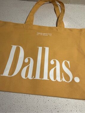 Iconic Sézane Tote-Dallas /Paris yellow canvas tote - Limited edition NEW